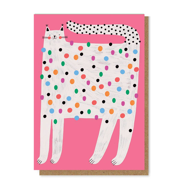 Daria Solak Illustrations - SPOTTED CAT Birthday Card