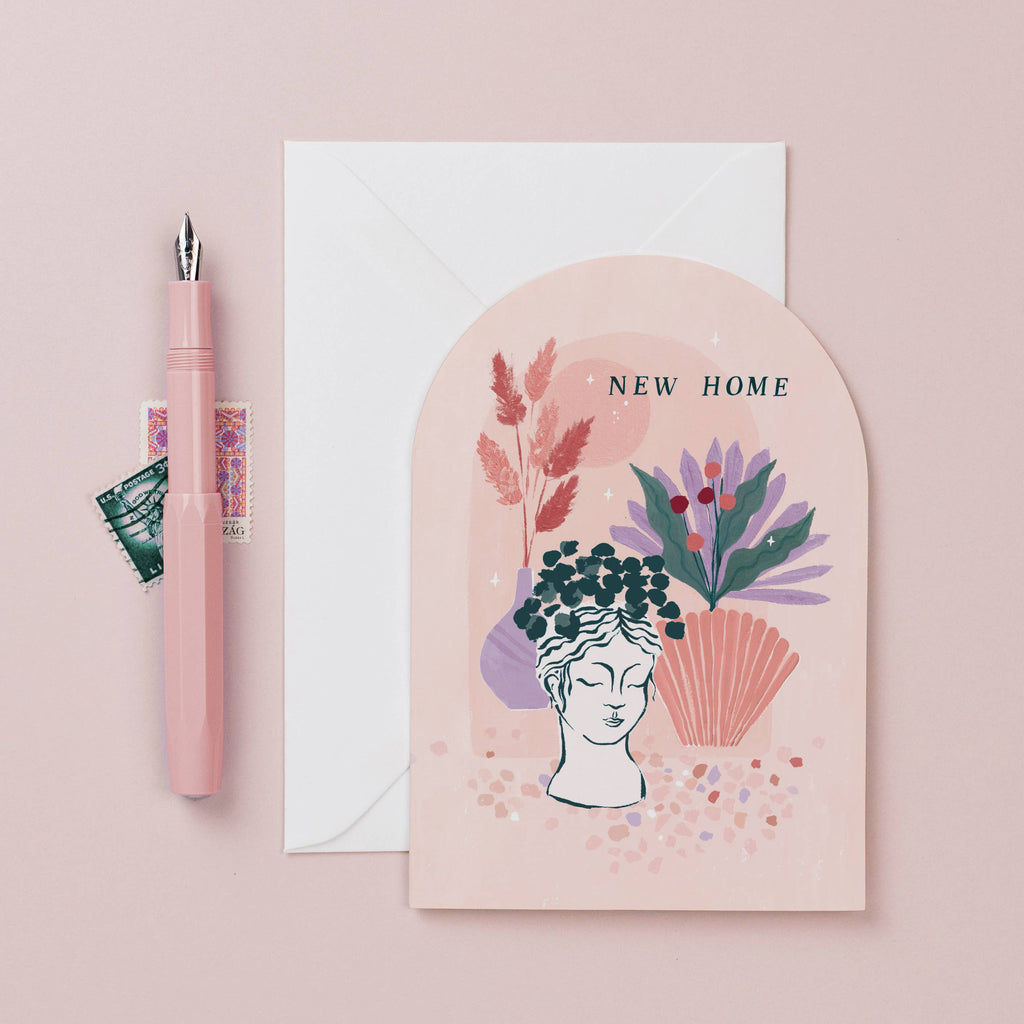 Sister Paper Co. Dried Flowers New Home Card