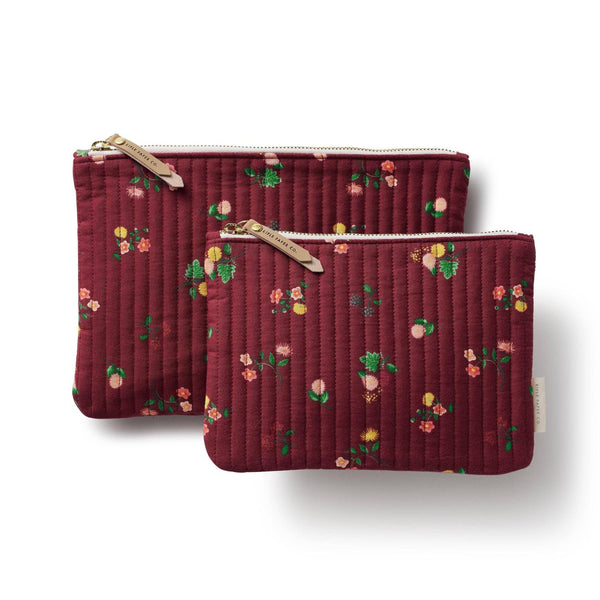 Rifle Paper Co - Ditsy Dahlia Quilted Pouch Set
