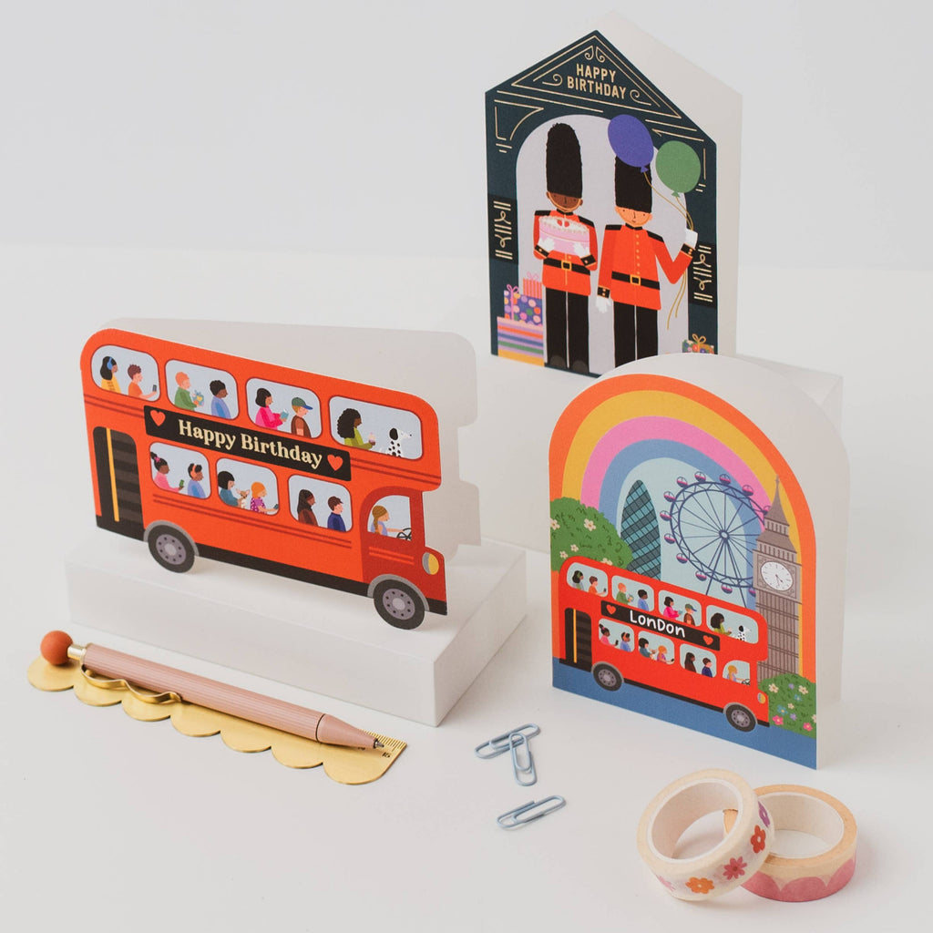 Mifkins - London Rainbow Birthday Card