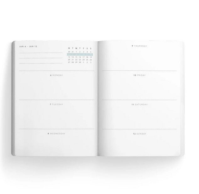 Ohh Deer V&A Cottagecore Pink Campanula Premium Paperback Diary (A6)