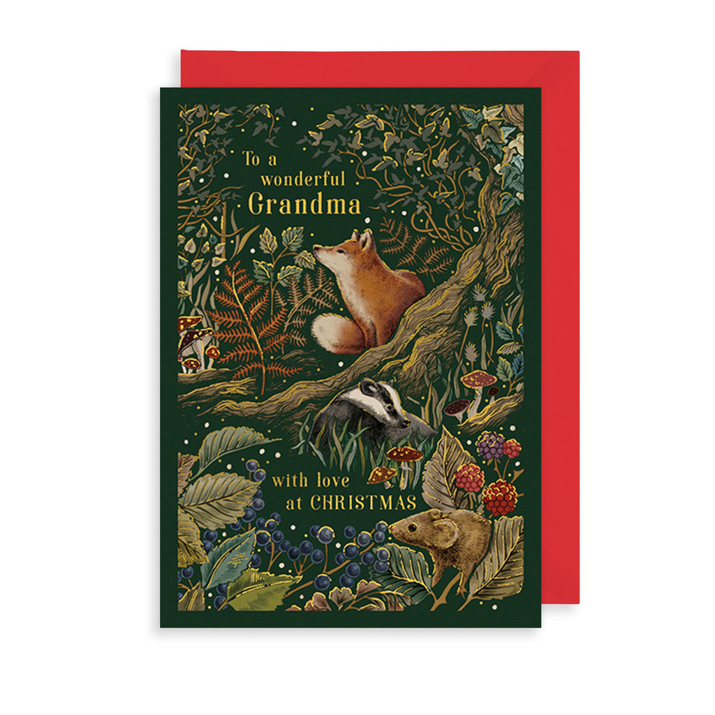 The Art File Winter Opulence Grandma Christmas Card