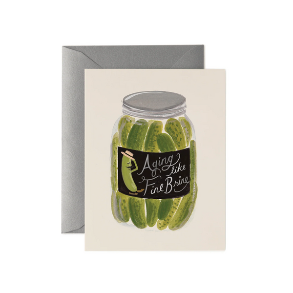 Rifle Paper Co. Aging Like Fine Brine Birthday Card