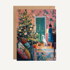 Atelier 44 - Christmas Card Cozy Holiday – with Greyhound & Tree