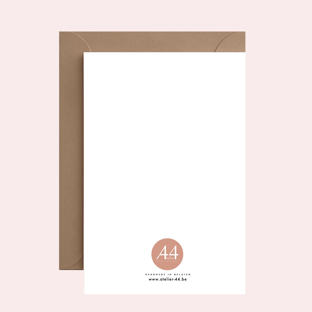 Atelier 44 - Dreamy Impressionistic Roses Mini Art Print - Greeting card