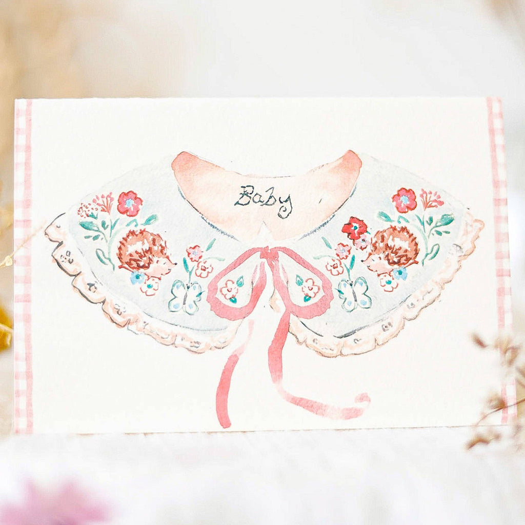 Sophie Amelia Creates - Sweet Baby Collar - New Baby Card