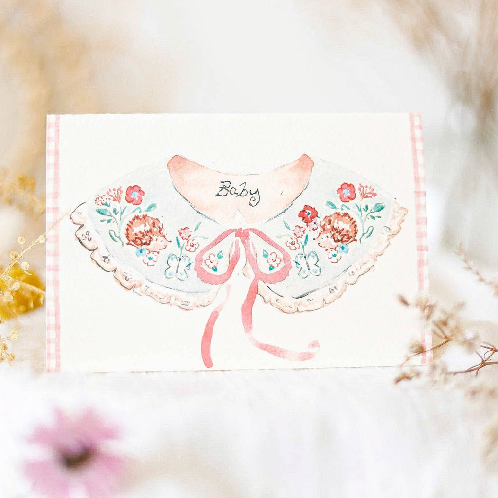 Sophie Amelia Creates - Sweet Baby Collar - New Baby Card