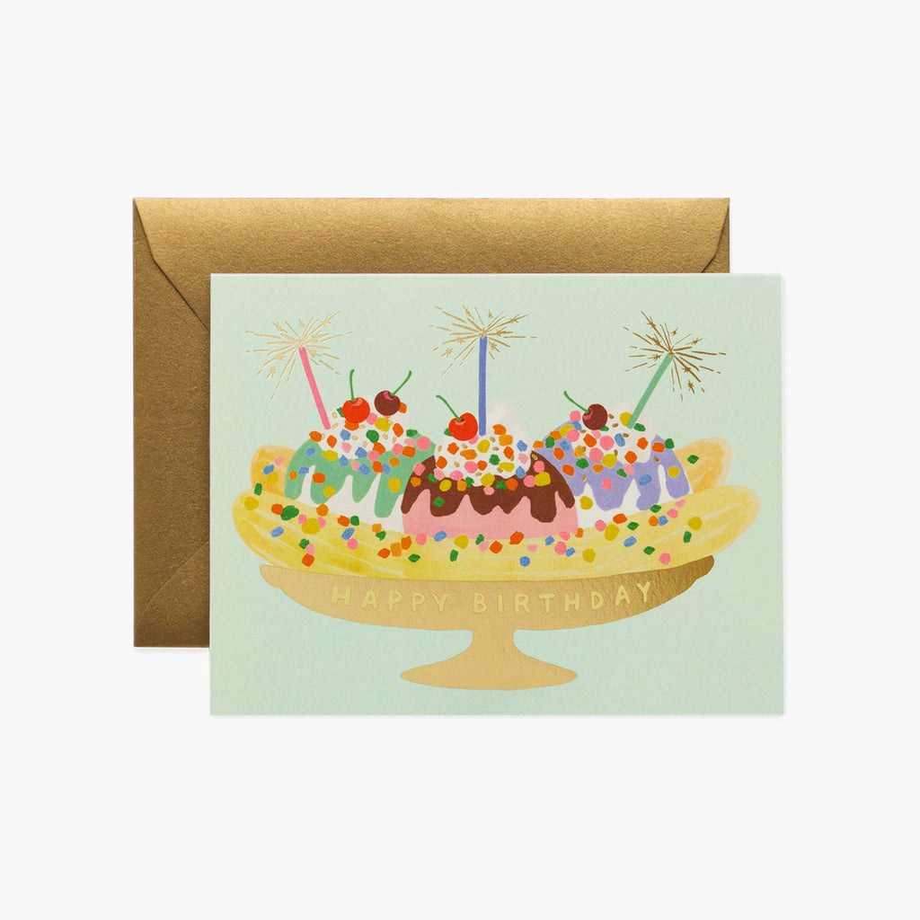 Rifle Paper Co. Banana Split Birthday Card