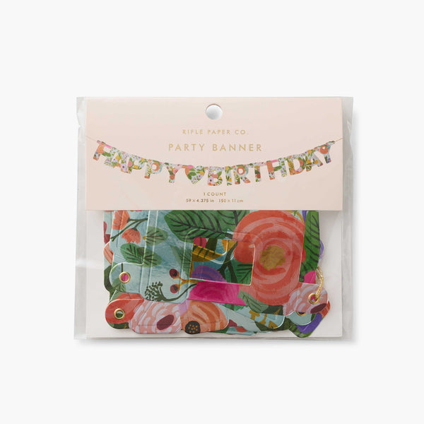 Rifle Paper Co. Happy Birthday Banner - Garden Party