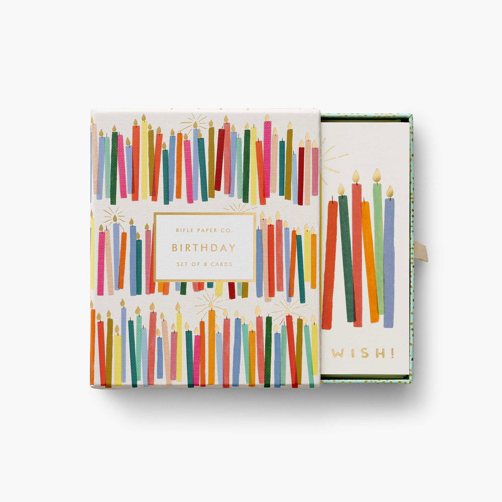 Rifle Paper Co. - Birthday Candles Keepsake Card Box