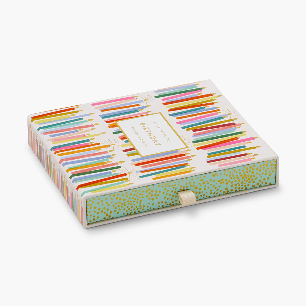 Rifle Paper Co. - Birthday Candles Keepsake Card Box