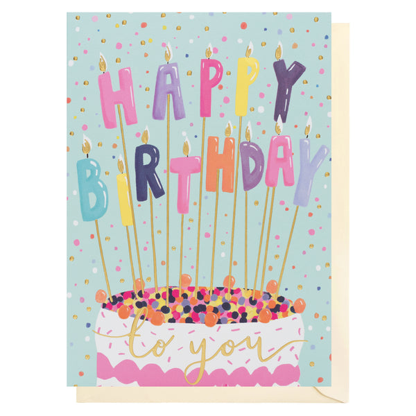 Louise Tiler Birthday Candles & Cake Card