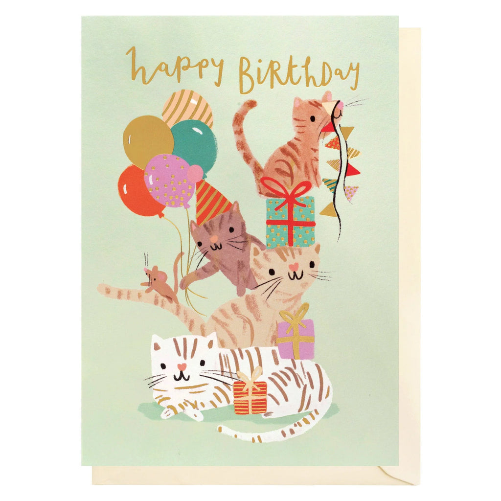 Louise Tiler Birthday Kitties Card