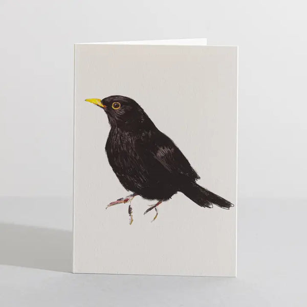 Blackbird, Bird, Nature Lover, Concertina Card
