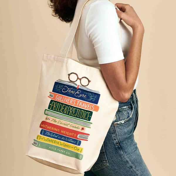 Rifle Paper Co. - Book Club Canvas Tote Bag