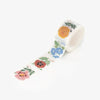 Floral patterned tape on a white background