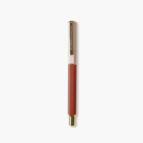 Metallic rod with threaded end on a white background