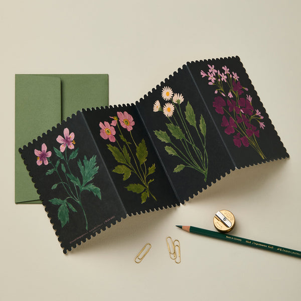 Wanderlust Paper Co. Botanical Concertina Birthday Card