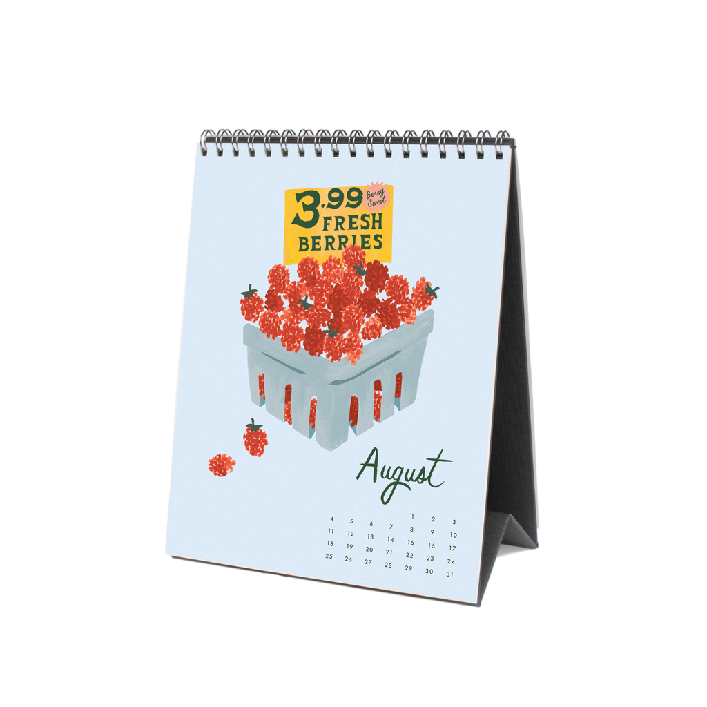Rifle Paper Co. 2024 Desk Calendar - Fruit Stand
