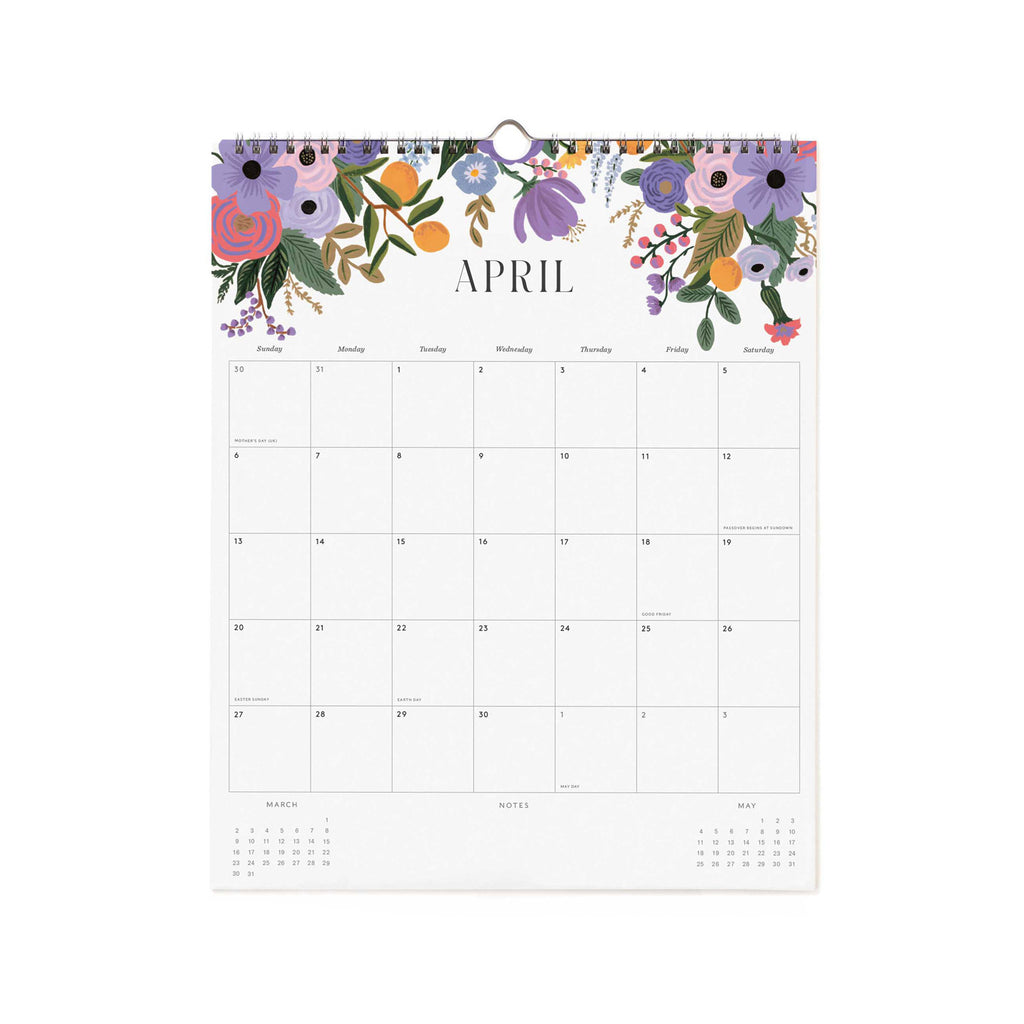 Rifle Paper Co. 2025 Appointment Calendar - Roses