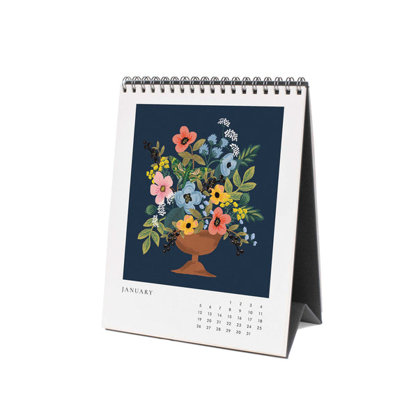 Rifle Paper Co. 2025 Desk Calendar - Flower Studies