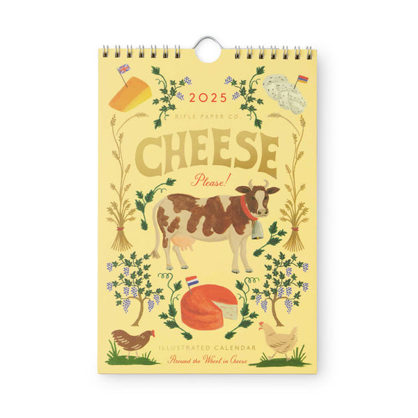 Rifle Paper Co. 2025 Kitchen Calendar - Cheese