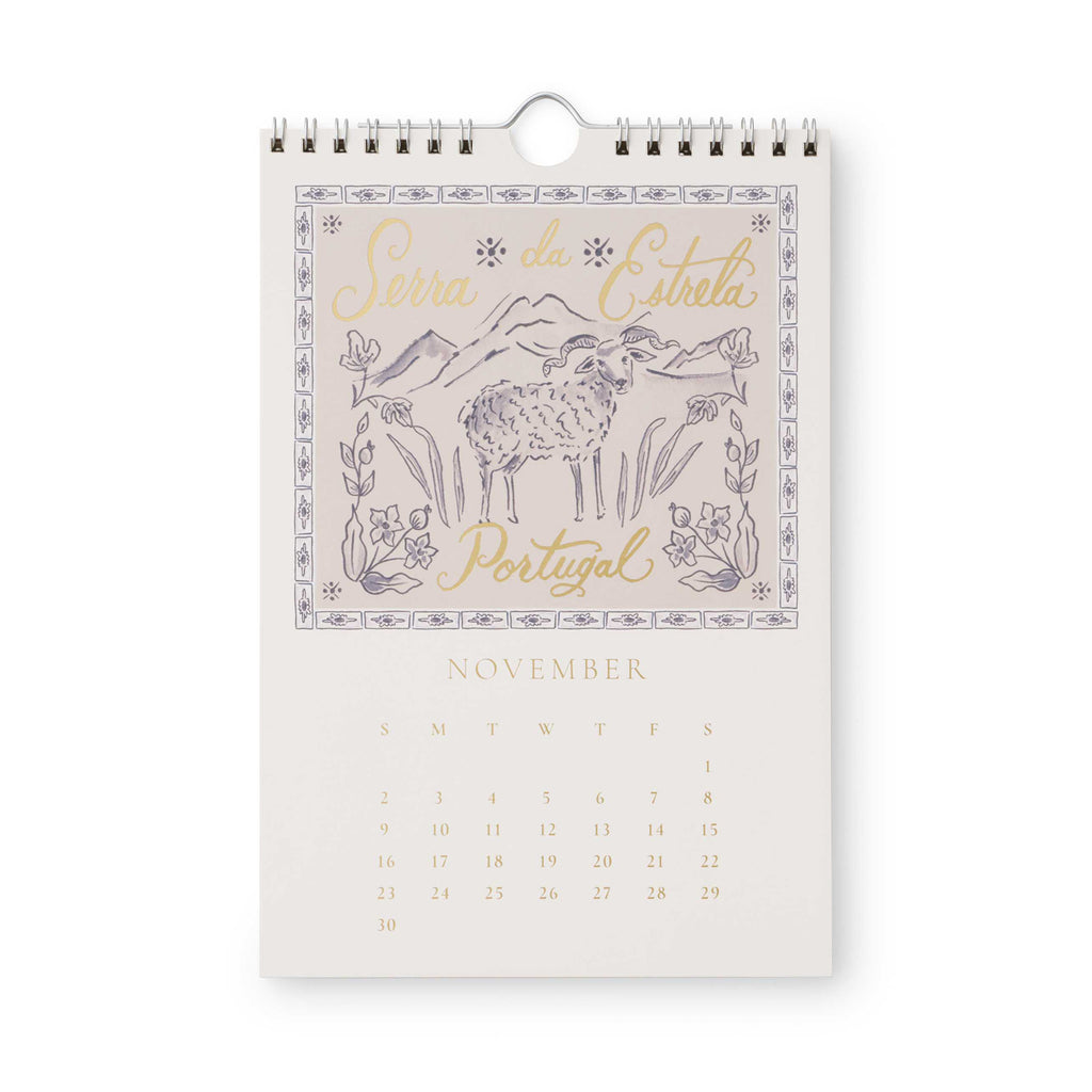 Rifle Paper Co. 2025 Kitchen Calendar - Cheese