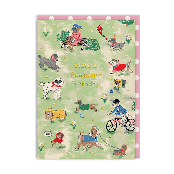 Cath Kidston Park Dogs Birthday Card