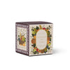 Box with fruit and vegetable design on a white background