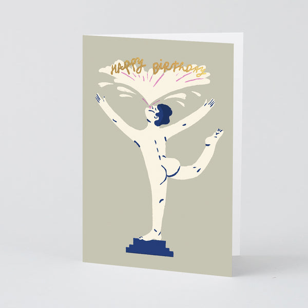 Rozalina Burkova Happy Birthday Statue Card