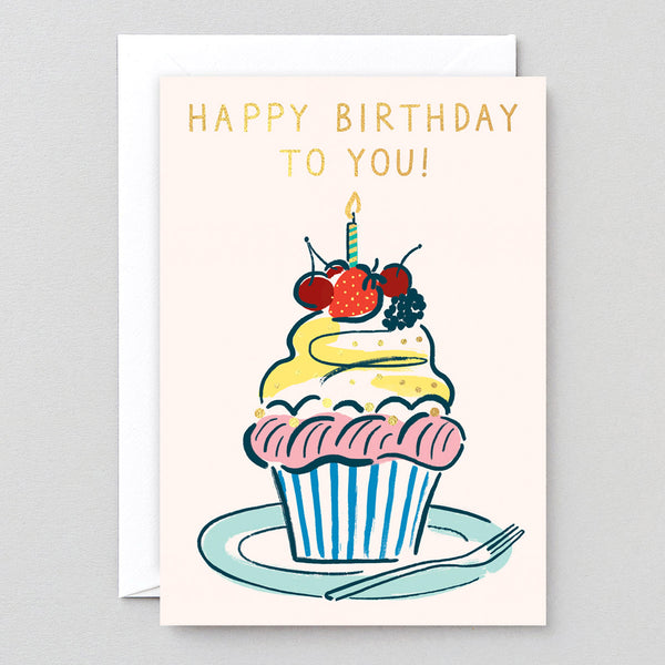 Charlotte Trounce Happy Birthday To You Cupcake Card