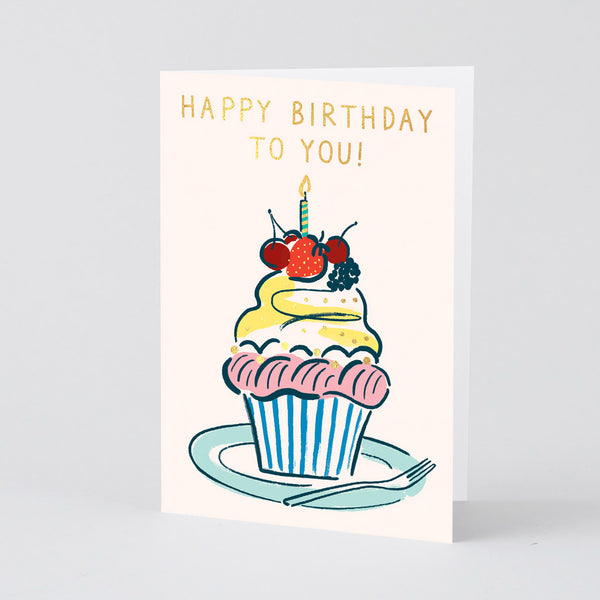 Charlotte Trounce Happy Birthday To You Cupcake Card