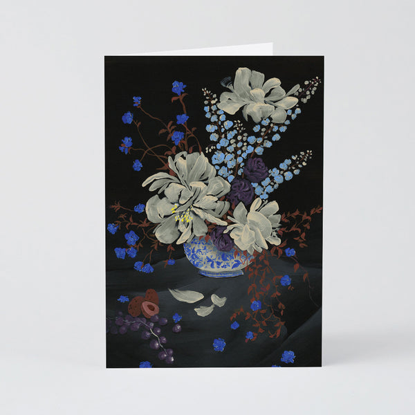 Yukiko Blue Bouquet Art Card