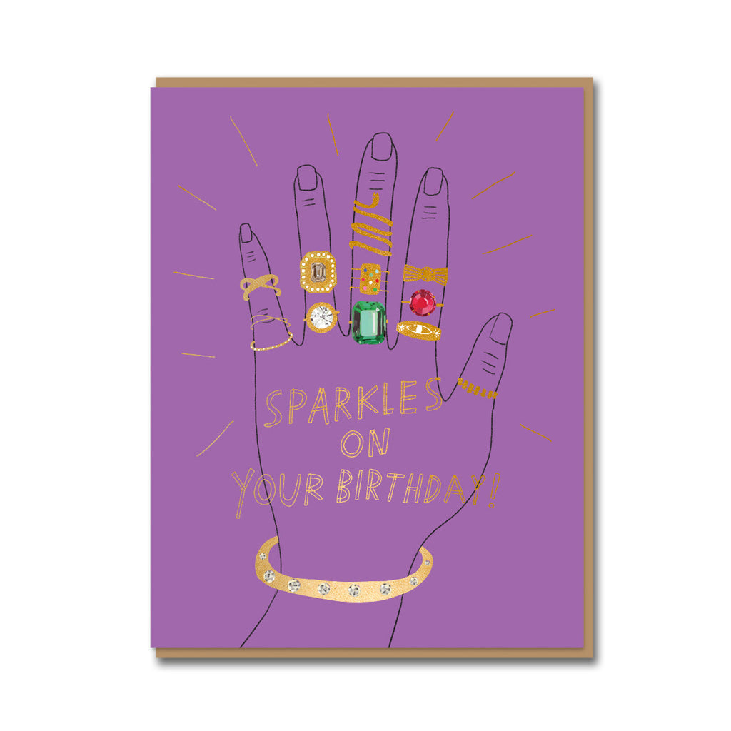 Carolyn Suzuki Ring Bling Birthday Card