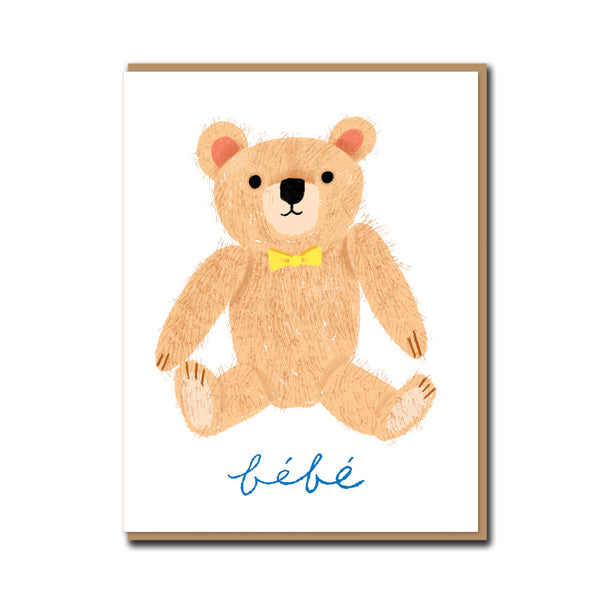 Carolyn Suzuki Teddy New Baby Card