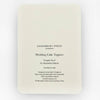 Card with text about wedding cake toppers by Canonbury Press on a white background