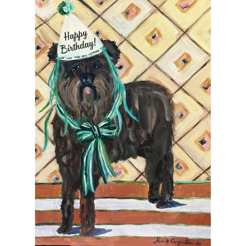 Carpe Diem Papers - Birthday Bouvier Dog Greeting Card