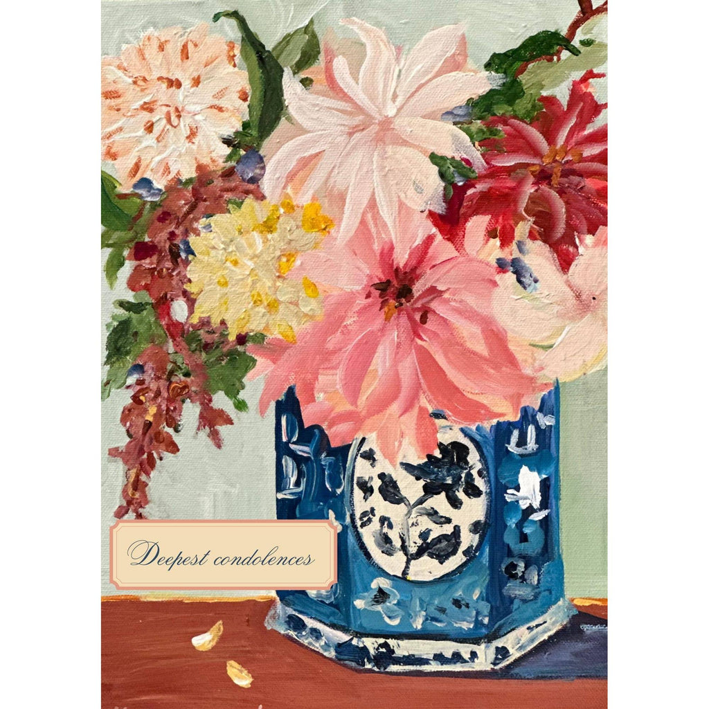 Carpe Diem Papers - Deepest Condolences Bouquet Greeting Card