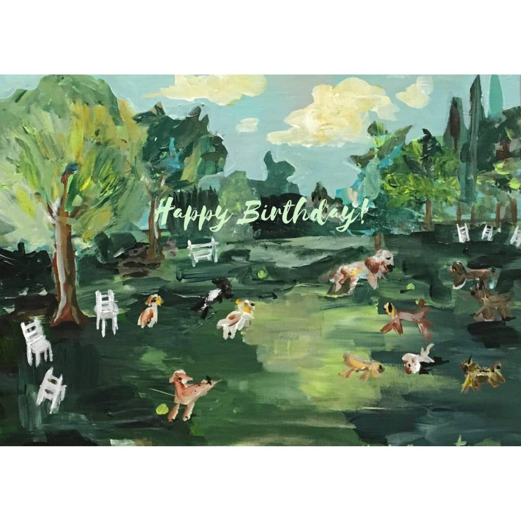 Carpe Diem Papers - Dog Park Greeting Card