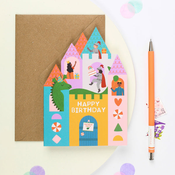 Mifkins - Castle Birthday Card