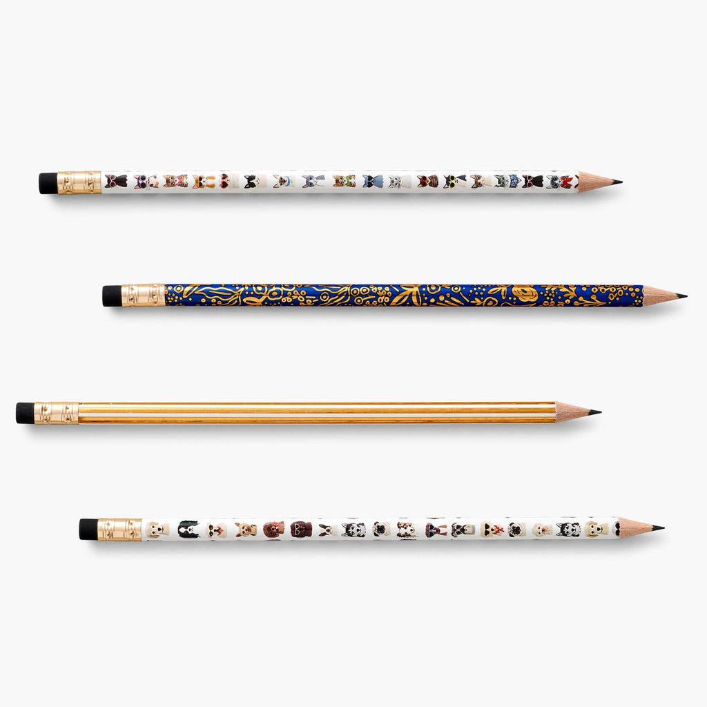 Rifle Paper Co. Assorted Writing Pencil Set (Box of 12) - Cats & Dogs