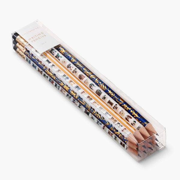 Rifle Paper Co. Assorted Writing Pencil Set (Box of 12) - Cats & Dogs