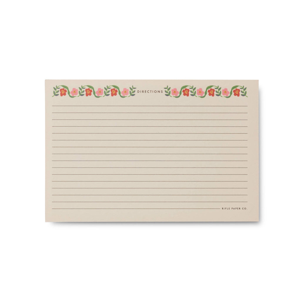Rifle Paper Co. - Pack of 12 Cherry Farm Recipe Cards