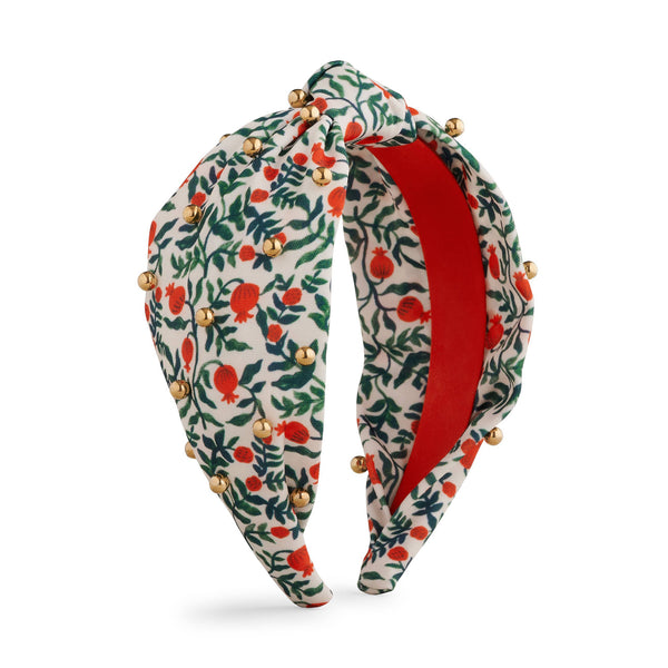 Rifle Paper Co. - Christmastide Pomegranate Embellished Headband