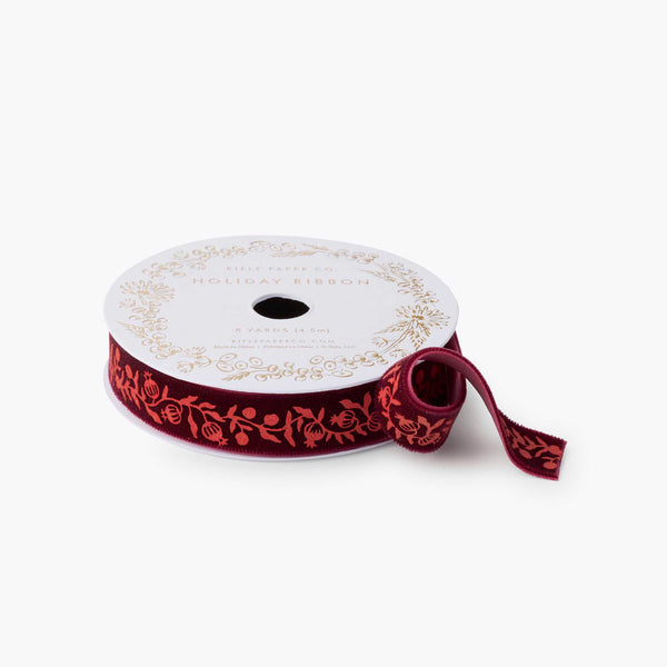 Rifle Paper Co. - Christmastide Pomegranate Ribbon