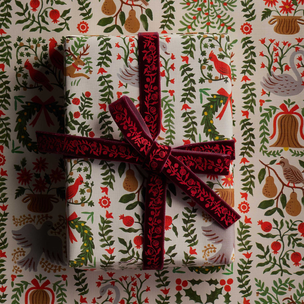 Rifle Paper Co. - Christmastide Pomegranate Ribbon