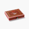 Decorative box with 'Peace, Hope, Love' text on a white background