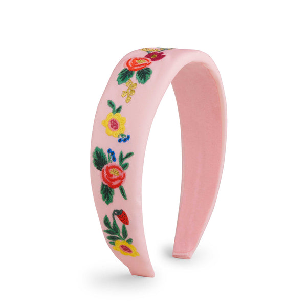 Rifle Paper Co. - Climbing Roses Embroidered Headband