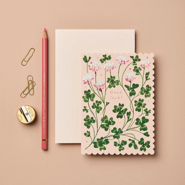 Wanderlust Paper Co. Clover 'Good Luck' Card