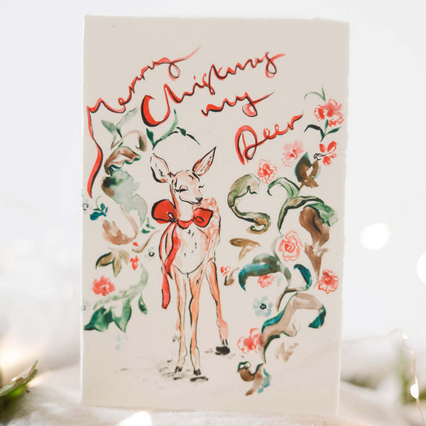 Sophie Amelia Merry Christmas My Deer Card